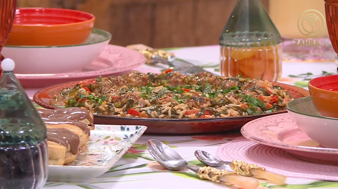 كرات اللحم المفروم بالسلق والأرز