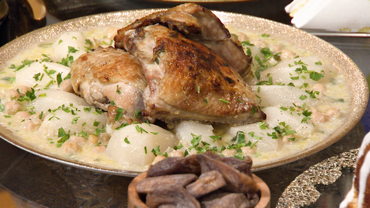 طاجين اللفت والدجاج