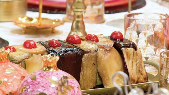 مقلوبة بالخضر واللحم المفروم