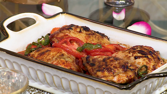 طاجين الدجاج بالخضر