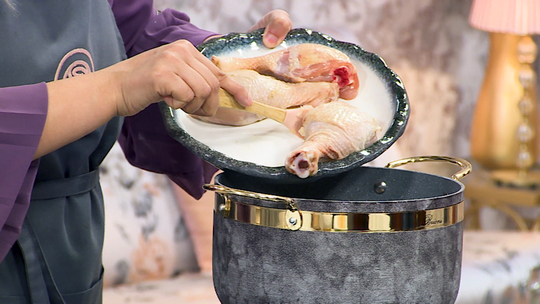 طبق الدجاج بالحمص