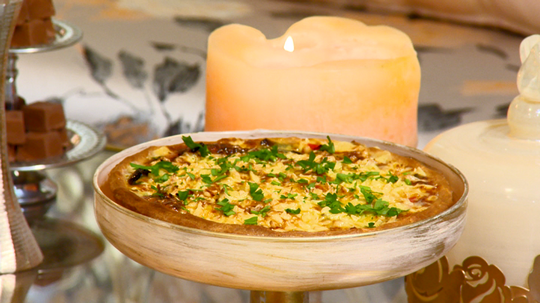 كيش بالتونة والخضر