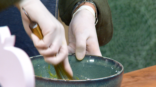 كعكة بالقسطل المثلج