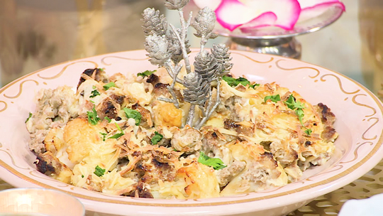 طاجين الشفلور باللحم المفروم