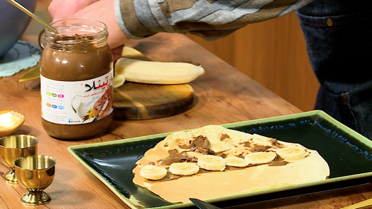 كريب بشوكولاطة الطلي والموز