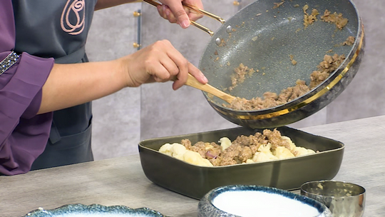 طاجين الشفلور باللحم المفروم