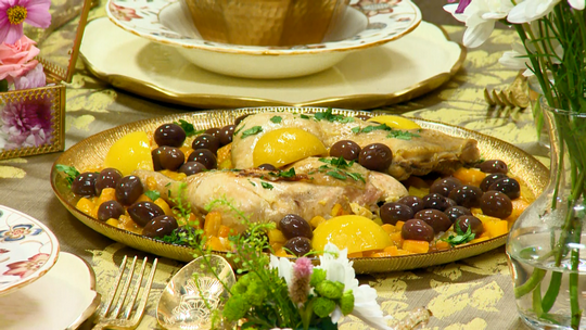 طبق الدجاج بالجزر