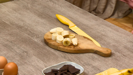 كعكة بالموز والشوكولاطة