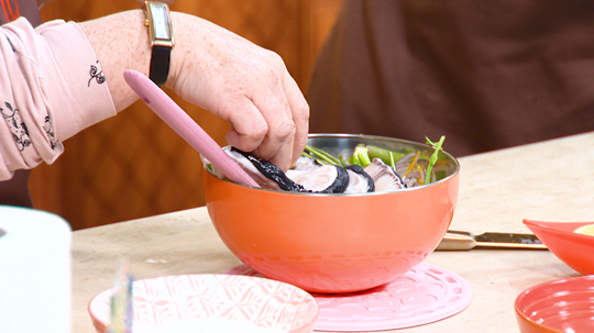 طاجين البسباس بالسمك