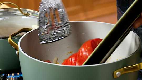 اللوبيا الفصاصة بالدجاج