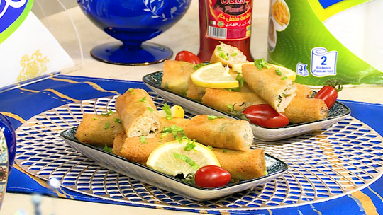 بوراك بالدجاج وصلصة البيشاميل