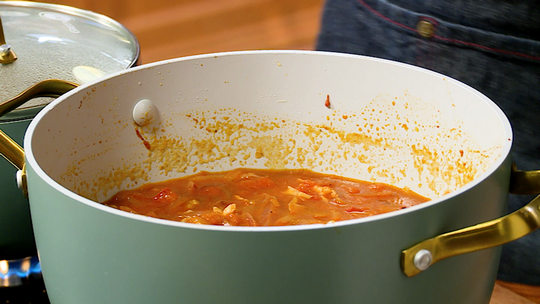 اللوبيا الفصاصة بالدجاج