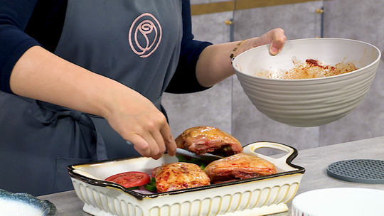 طاجين الدجاج بالخضر