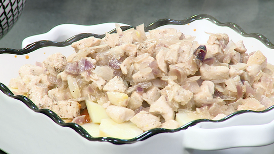 بطاطا كوشة بالدجاج