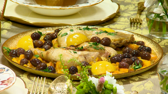 طبق الدجاج بالجزر