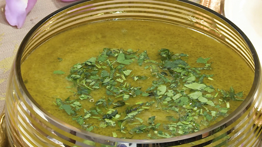 شوربة بيضاء بكريات الدجاج