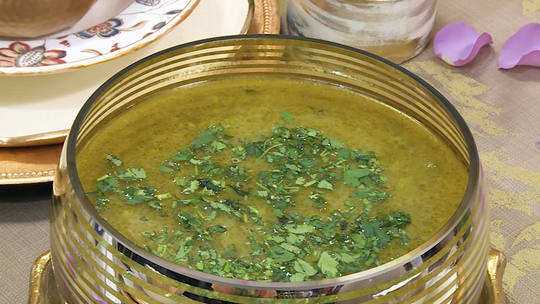 شوربة بيضاء بكريات الدجاج