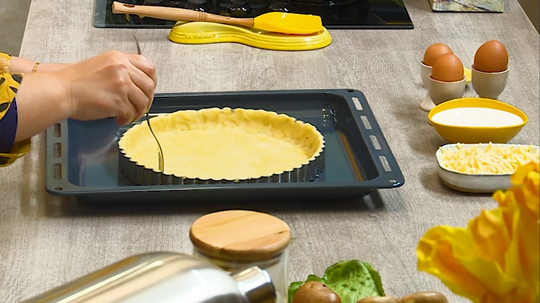 كيش بالدجاج