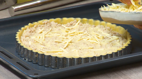 كيش بالدجاج