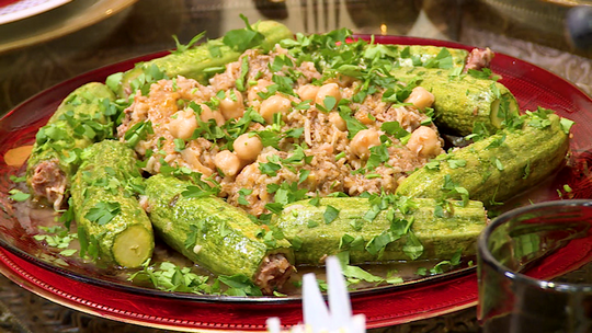 كوسة محشية باللحم المفروم