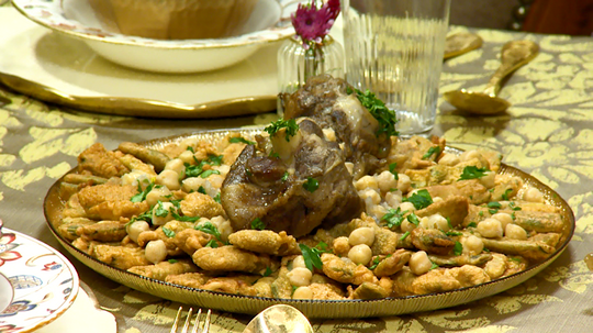 طاجين الفاصوليا الخضراء باني