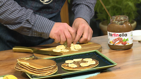 بان كيك بالشوكولاطة والموز