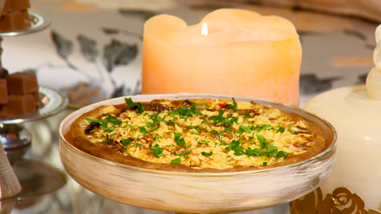 كيش بالتونة والخضر