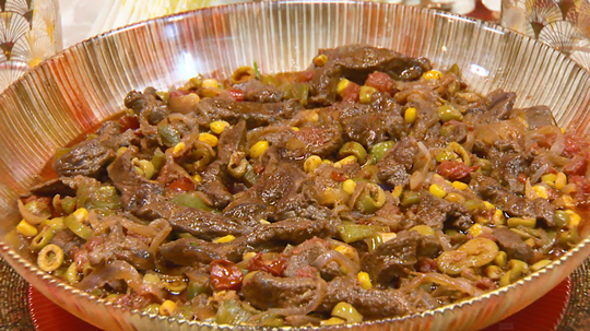 طبق مكسيكي بلحم البقر والزيتون